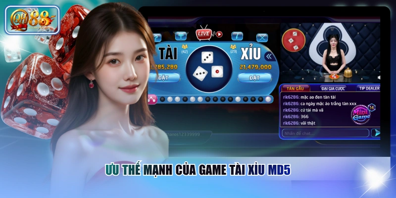 Ưu thế mạnh của game tài xỉu MD5